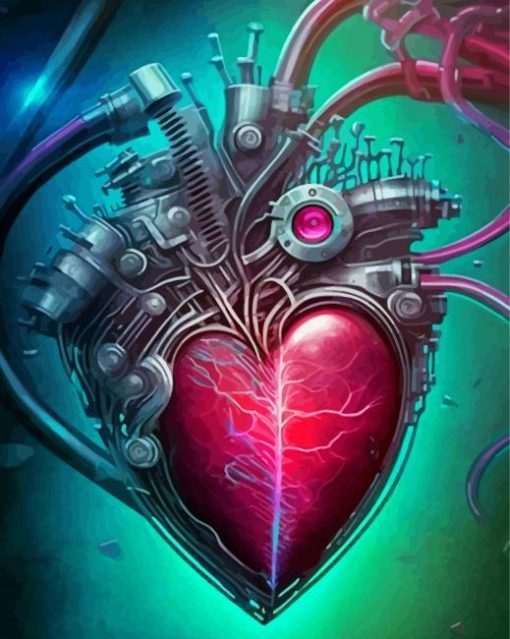 Aesthetic Steampunk Heart Diamond Painting