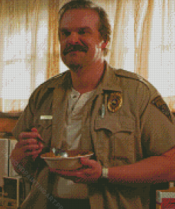 Aesthetic Stranger Things Hopper Diamond Painting