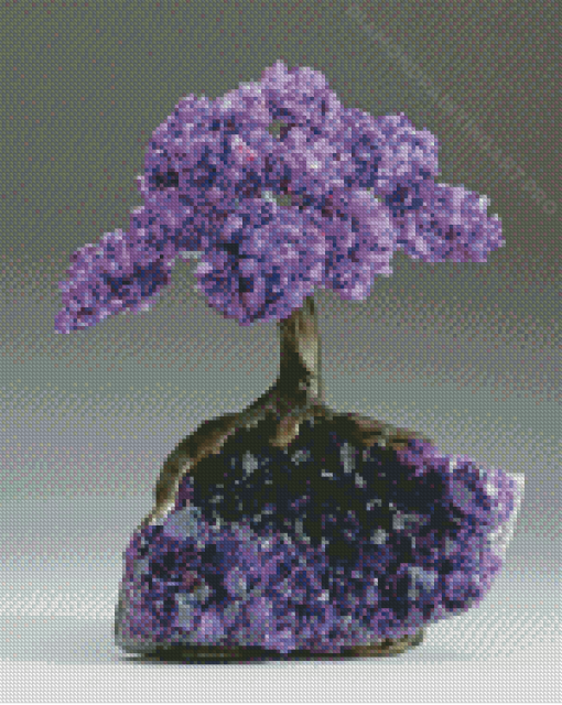 Amethyst Tree Diamond Painting