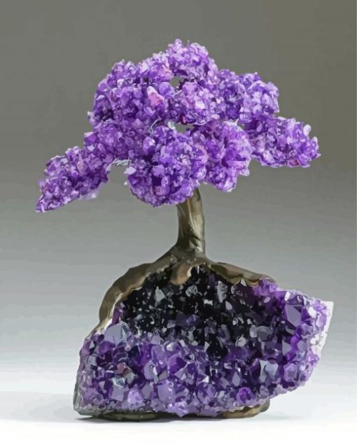 Amethyst Tree Diamond Painting