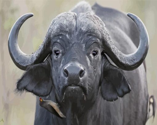 Black Buffalo Diamond Painting