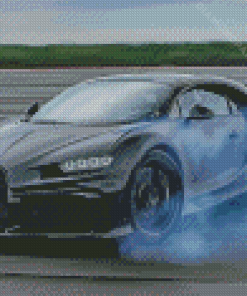 Black Bugatti Chiron Diamond Painting