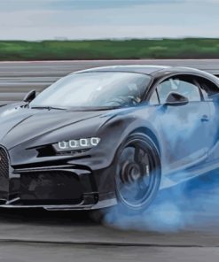 Black Bugatti Chiron Diamond Painting