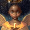 Black Angel Girl Diamond Painting