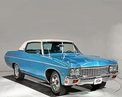 Blue 70 Chevrolet Diamond Painting