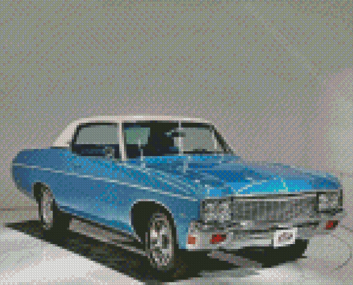 Blue 70 Chevrolet Diamond Painting