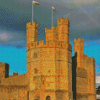 Carnarvon Castle Wales Diamond Painting