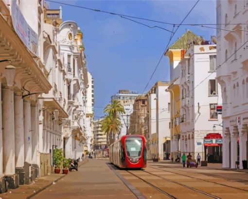 Casablanca Streets In Morocco Diamond Painting