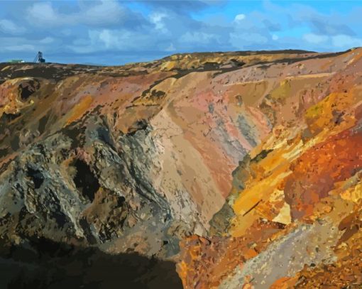 Colorful Parys Mountains Diamond Painting