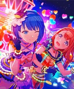 Colorful Stage Girls Characters Diamond Painting