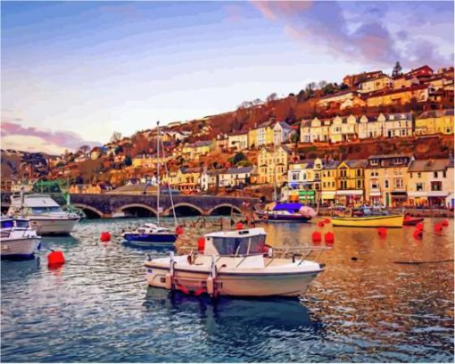 Cornwall Boats England Diamond Painting