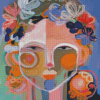 Flowering Woman Head Hayley Mitchell Diamond Painting