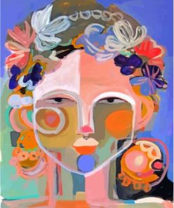 Flowering Woman Head Hayley Mitchell Diamond Painting