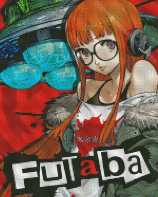 Futaba Persona 5 Game Poster Diamond Painting