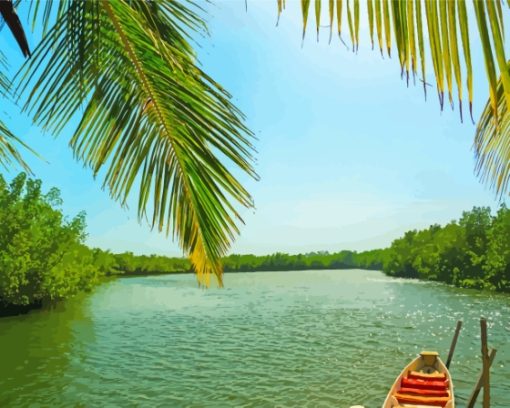 Gambia River Diamond Painting