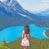 Girl In Jasper Canada Diamond Painting