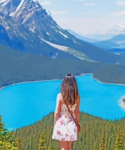 Girl In Jasper Canada Diamond Painting