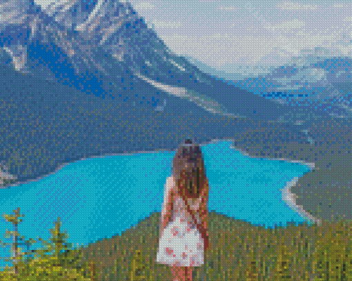 Girl In Jasper Canada Diamond Painting