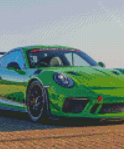 Green Gt3 Rs Diamond Painting