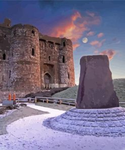 Kidwelly Castle Snow Diamond Painting