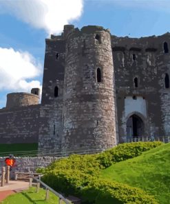 Kidwelly Castle In Wales Building Diamond Painting