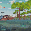 Mangrove Forest Diamond Painting