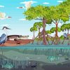 Mangrove Forest Diamond Painting