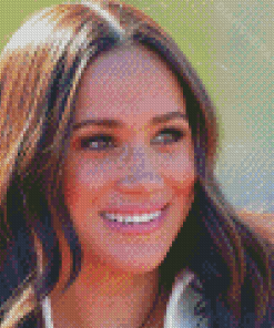 Meghan Markle Smiling Diamond Painting