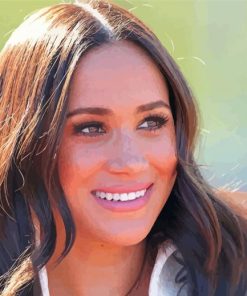 Meghan Markle Smiling Diamond Painting