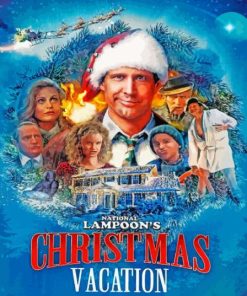 National Lampoons Christmas Vacation Movie Poster Diamond Painting