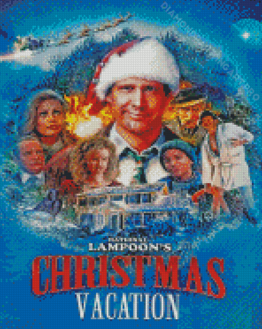 National Lampoons Christmas Vacation Movie Poster Diamond Painting