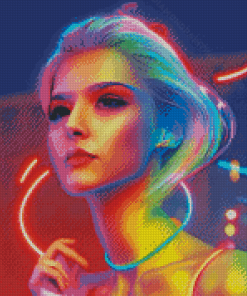 Neon Girl Diamond Painting