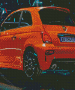 Orange Abarth Diamond Painting