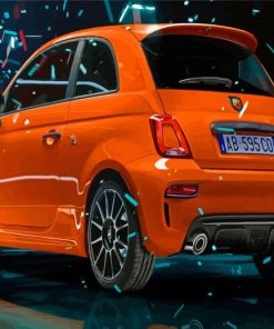 Orange Abarth Diamond Painting