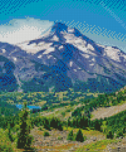 Pacific Crest Trail Mountain Diamond Painting