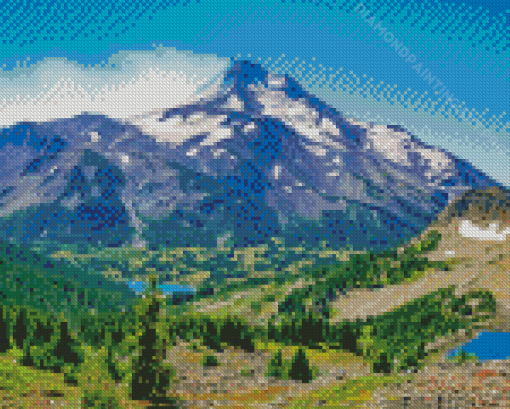 Pacific Crest Trail Mountain Diamond Painting