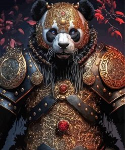 Panda Bear Warrior Diamond Painting