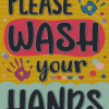 Please Wash Your Hands Diamond Painting