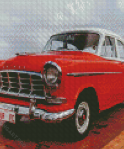 Red Old Holden Car Diamond Painting