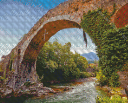 Roman Bridge Austria Diamond Painting