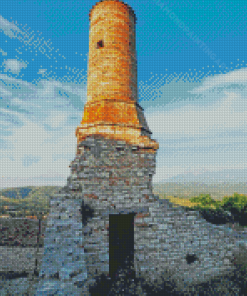 Ruins Of The Red Mosque Berat Diamond Painting