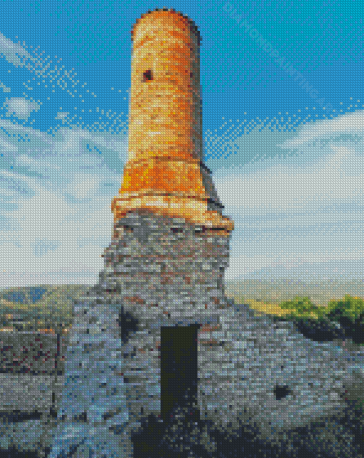 Ruins Of The Red Mosque Berat Diamond Painting