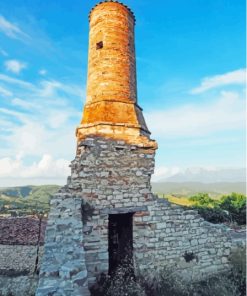 Ruins Of The Red Mosque Berat Diamond Painting