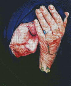 Sad Arabic Grandma Diamond Painting