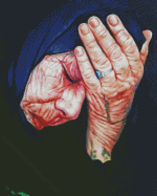 Sad Arabic Grandma Diamond Painting