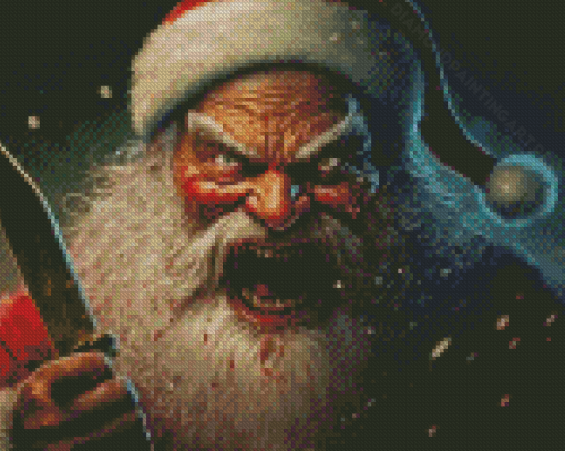 Scary Santa Diamond Painting