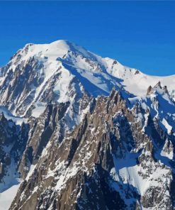 Snowy French Alps Mountain Diamond Painting