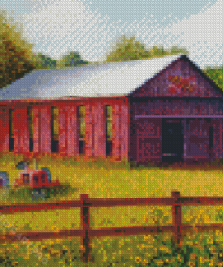 Southern Maryland Tobacco Barn Diamond Painting