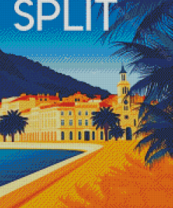 Split Croatia Poster Diamond Painting