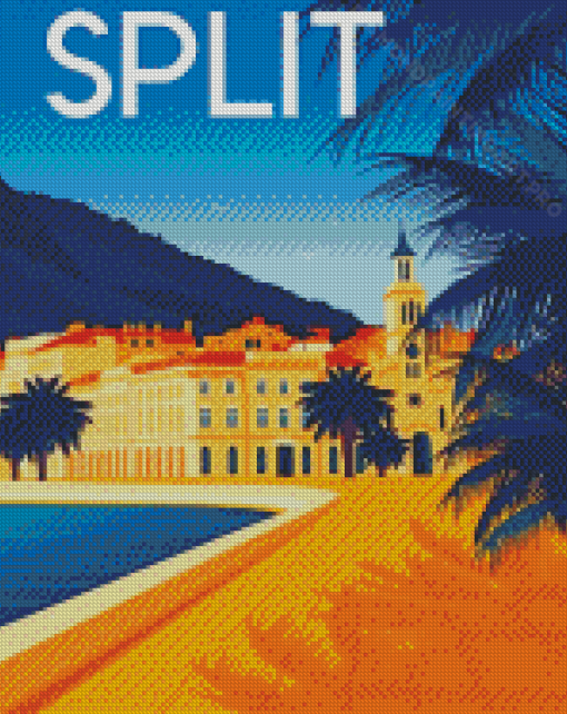 Split Croatia Poster Diamond Painting